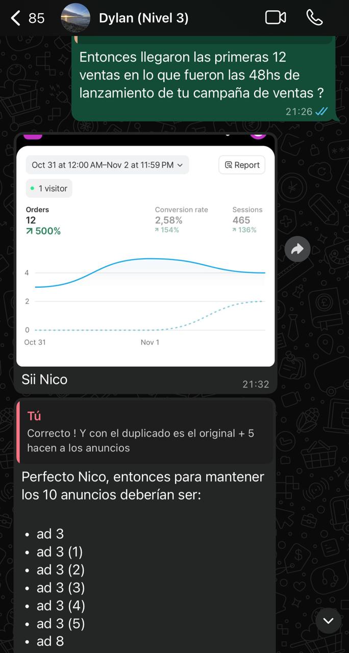 Testimonio WhatsApp