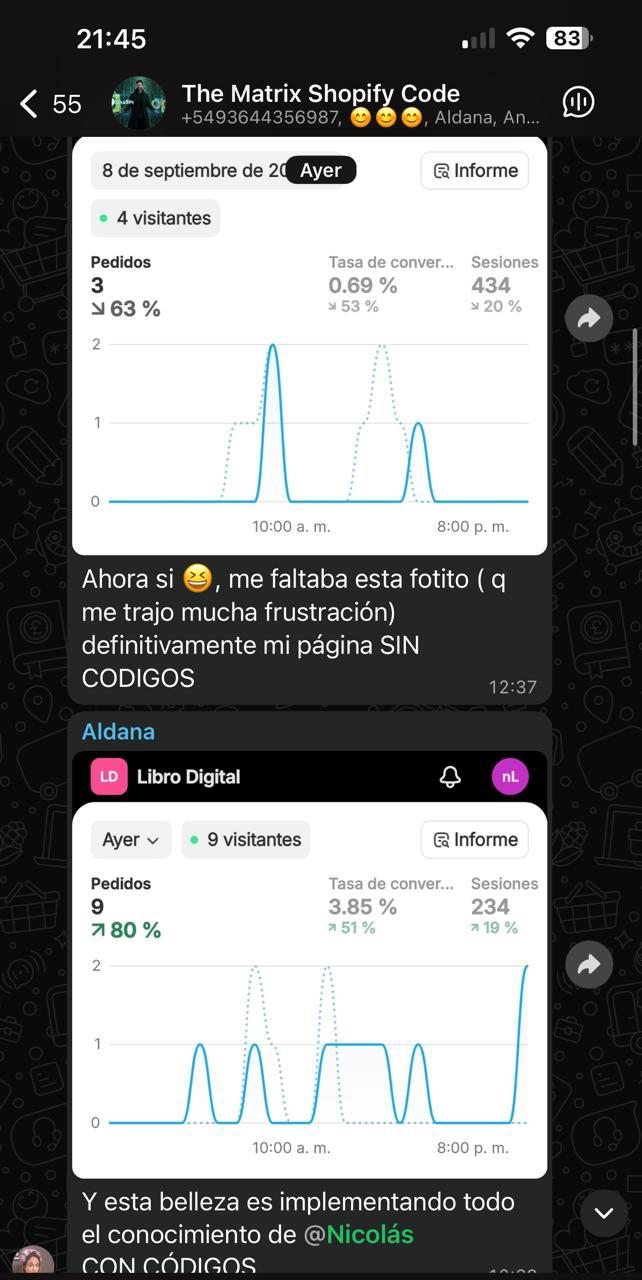 Testimonio WhatsApp
